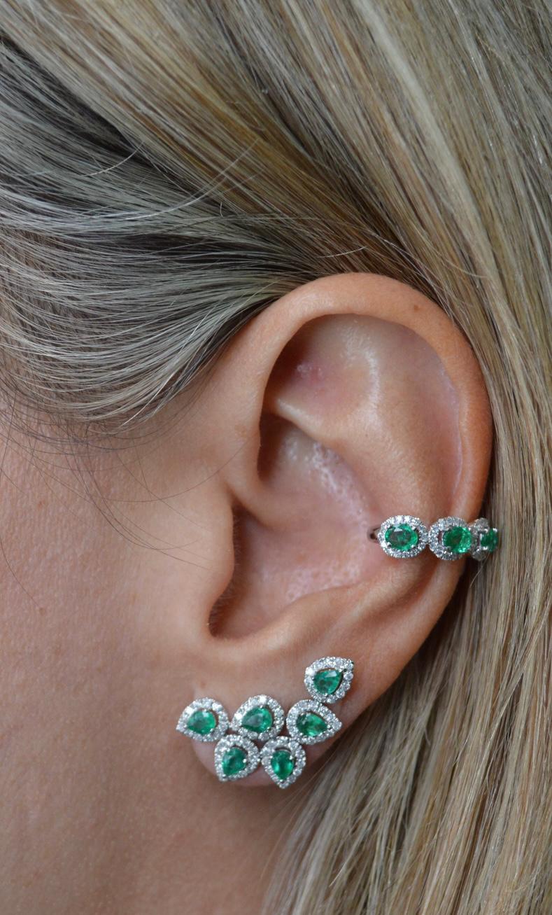 3-OV Diamond Ear Clip