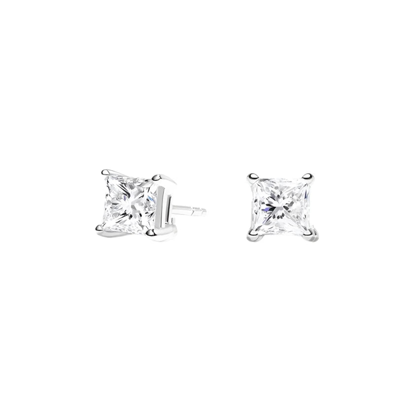 18K WG Diamond Stud Earring 1.08gr