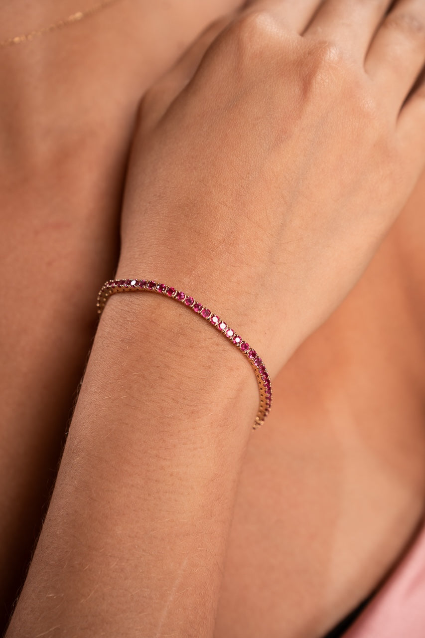 Ruby Tennis Bracelet