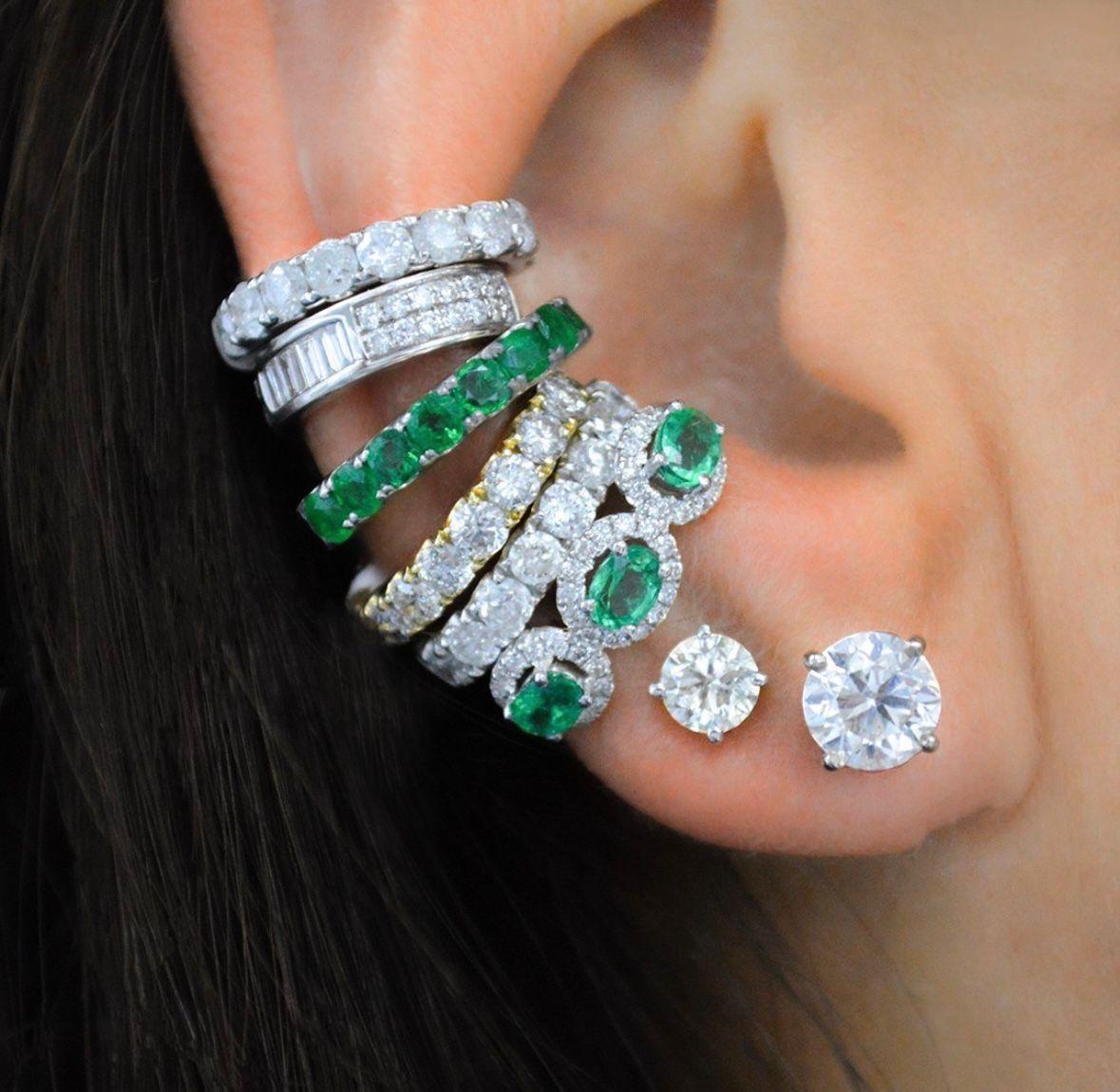 Diamond Earclip Gold