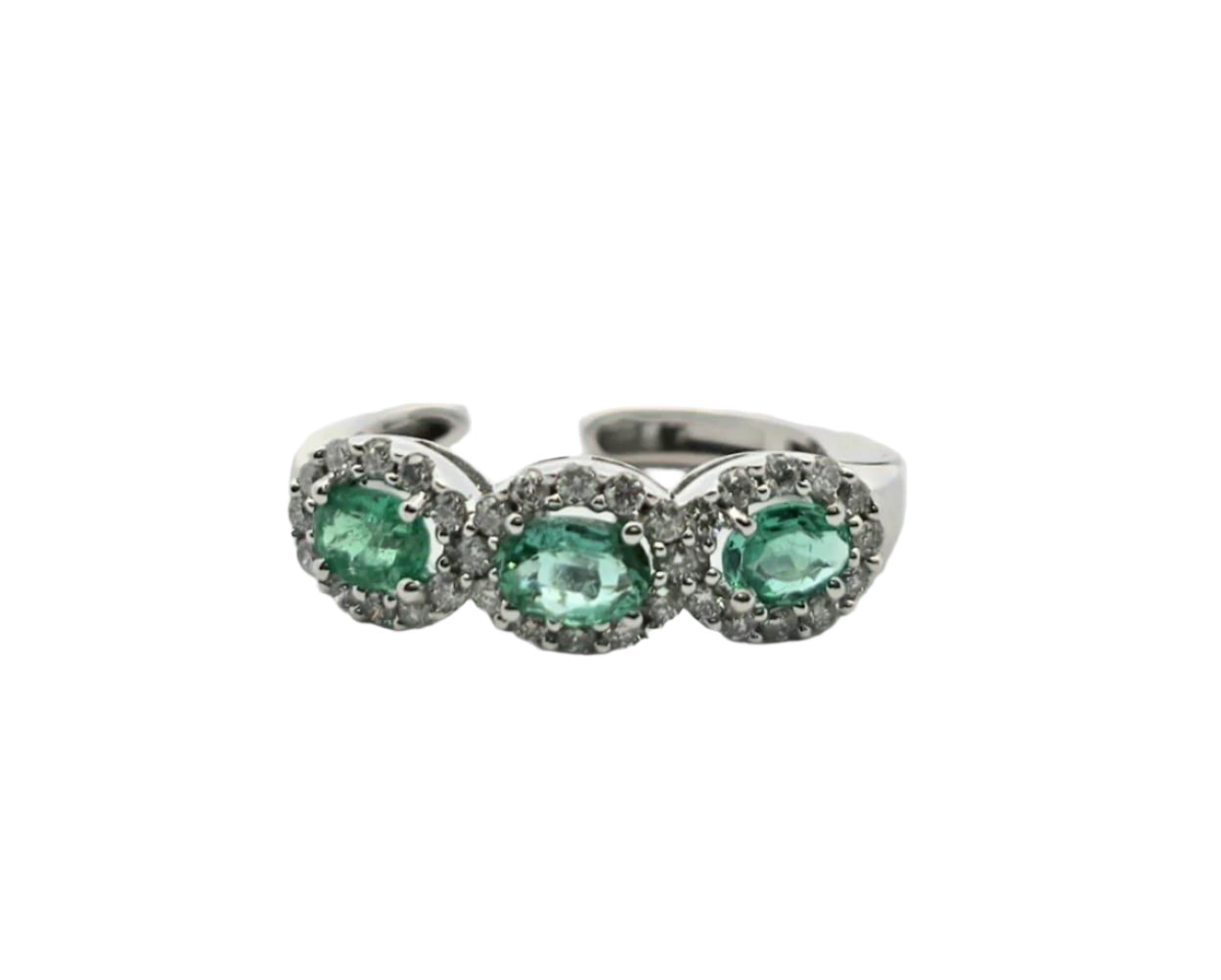 3-OV Diamond Ear Clip