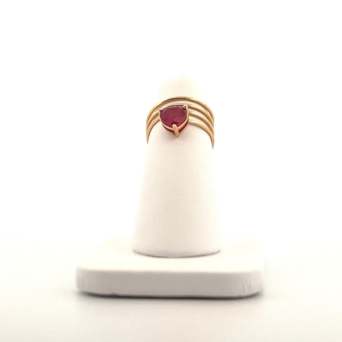 YG Ruby Ring PDR3490 Gold