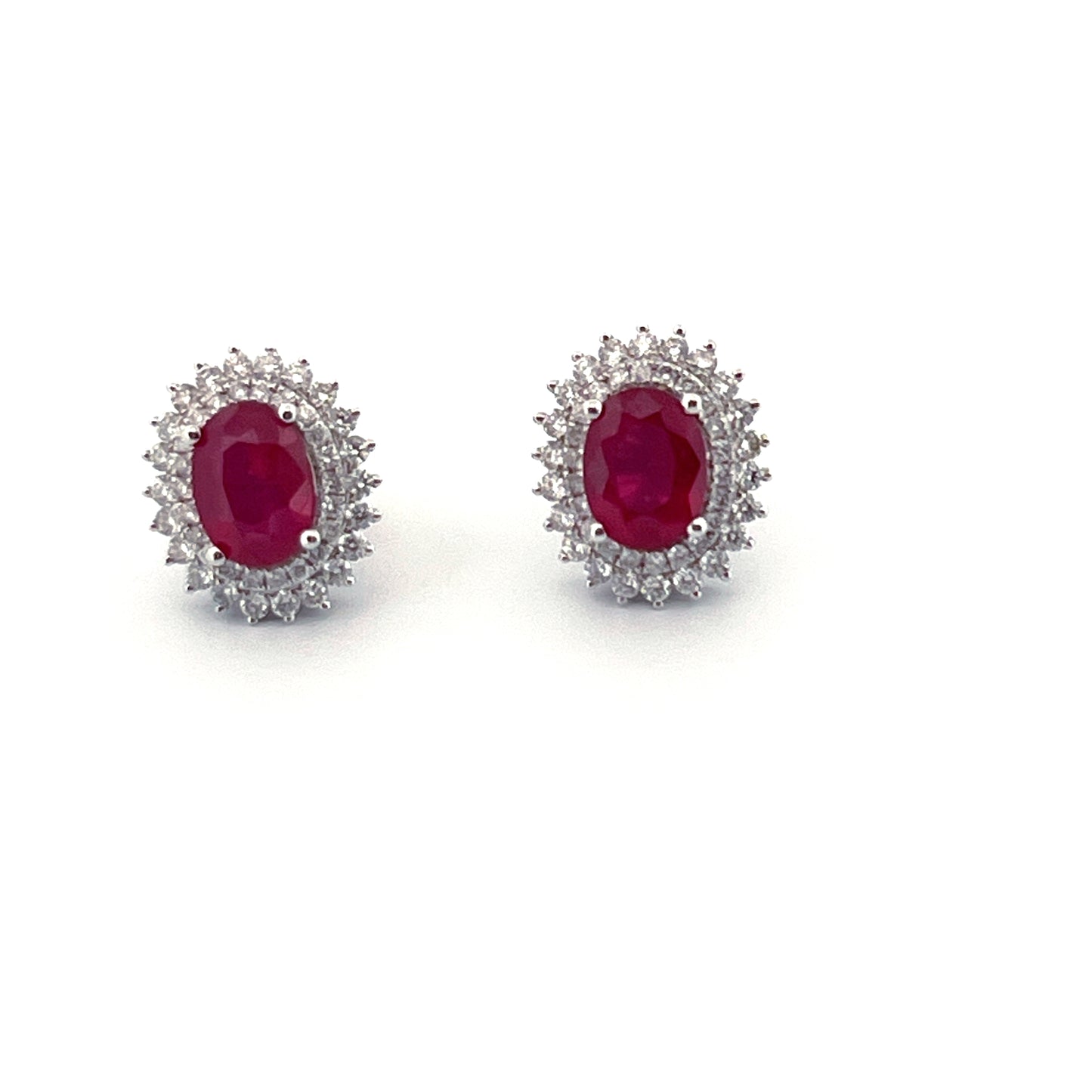 Ruby Diamond Earring