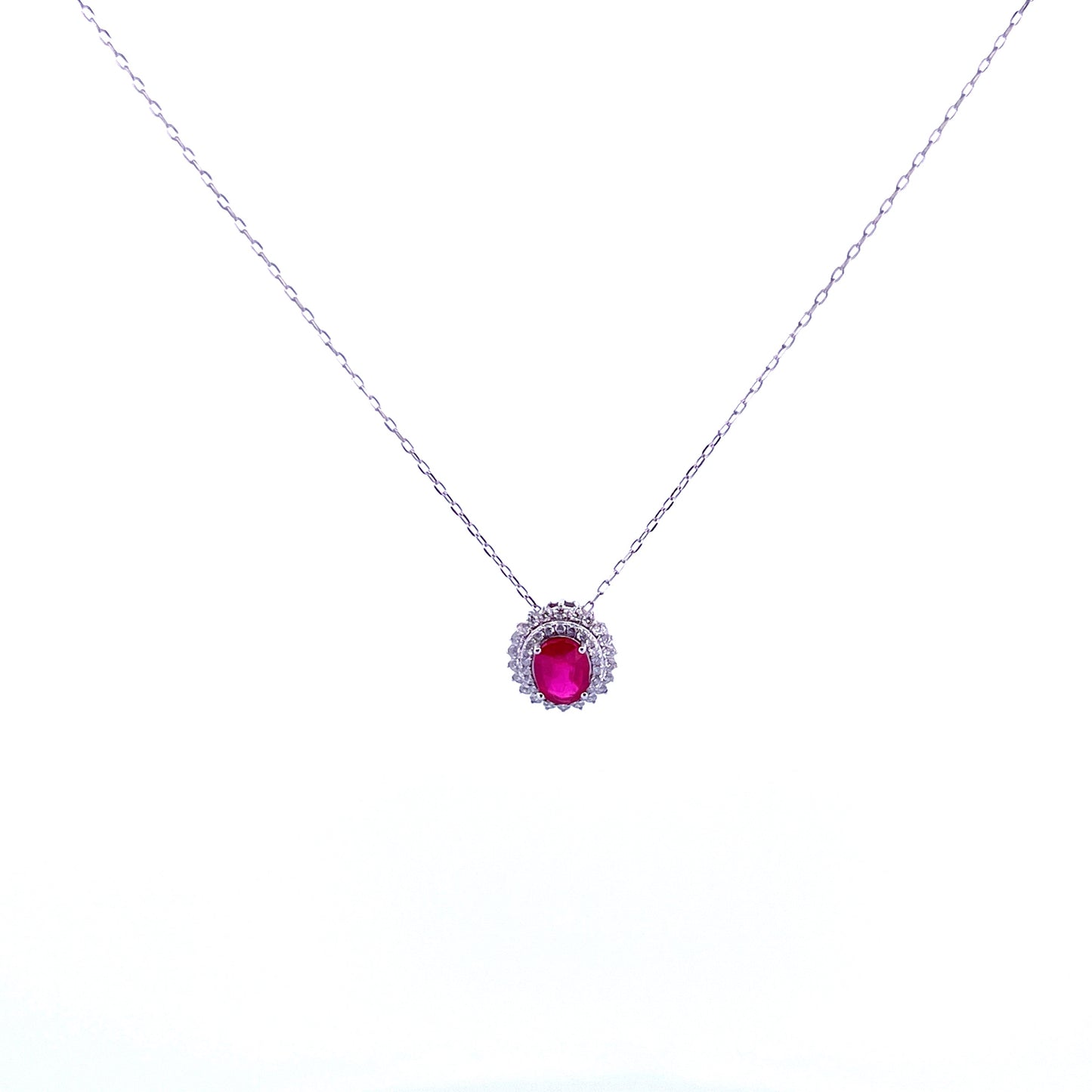 Ruby Diamond Pendant