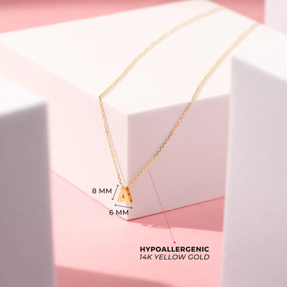 Initial Letter Pendant Necklace
