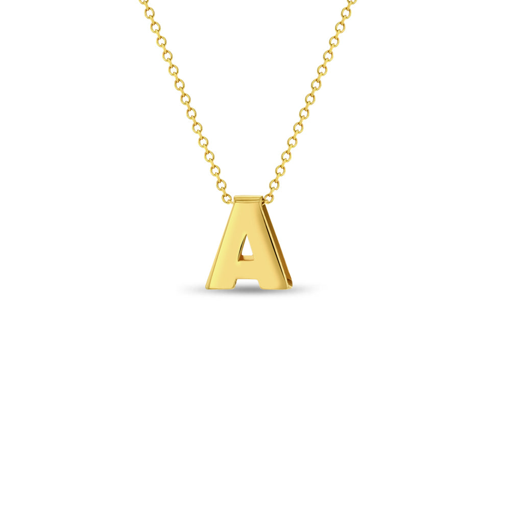 Initial Letter Pendant Necklace