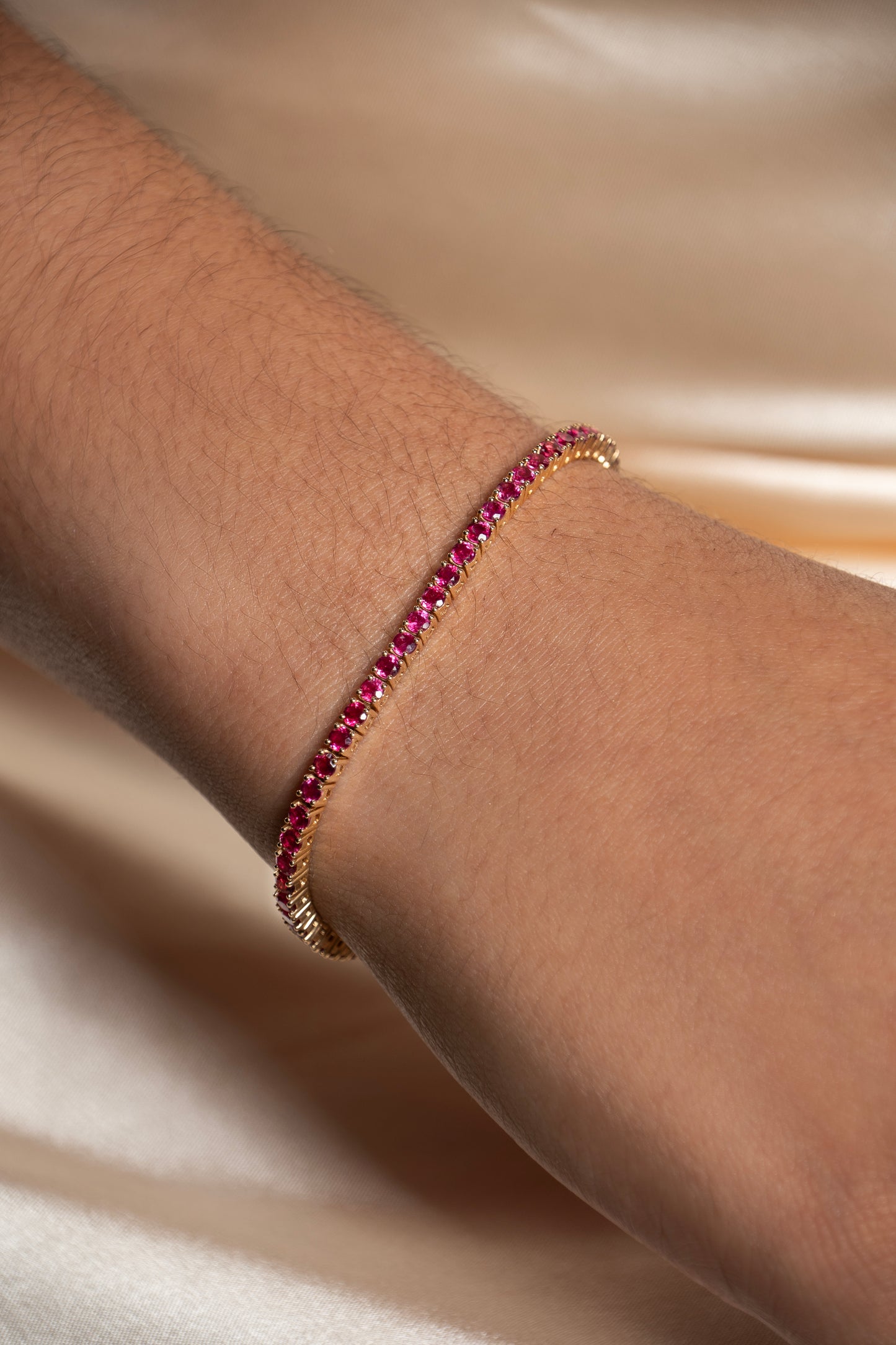 Ruby Tennis Bracelet