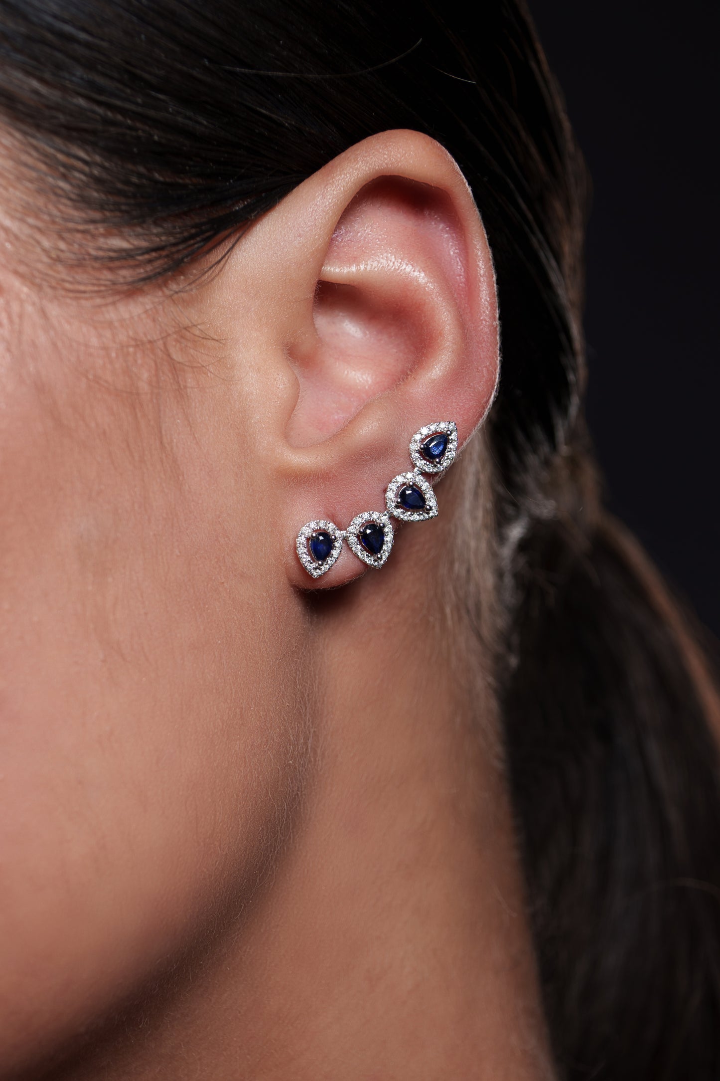 18K Gold Climber Earring