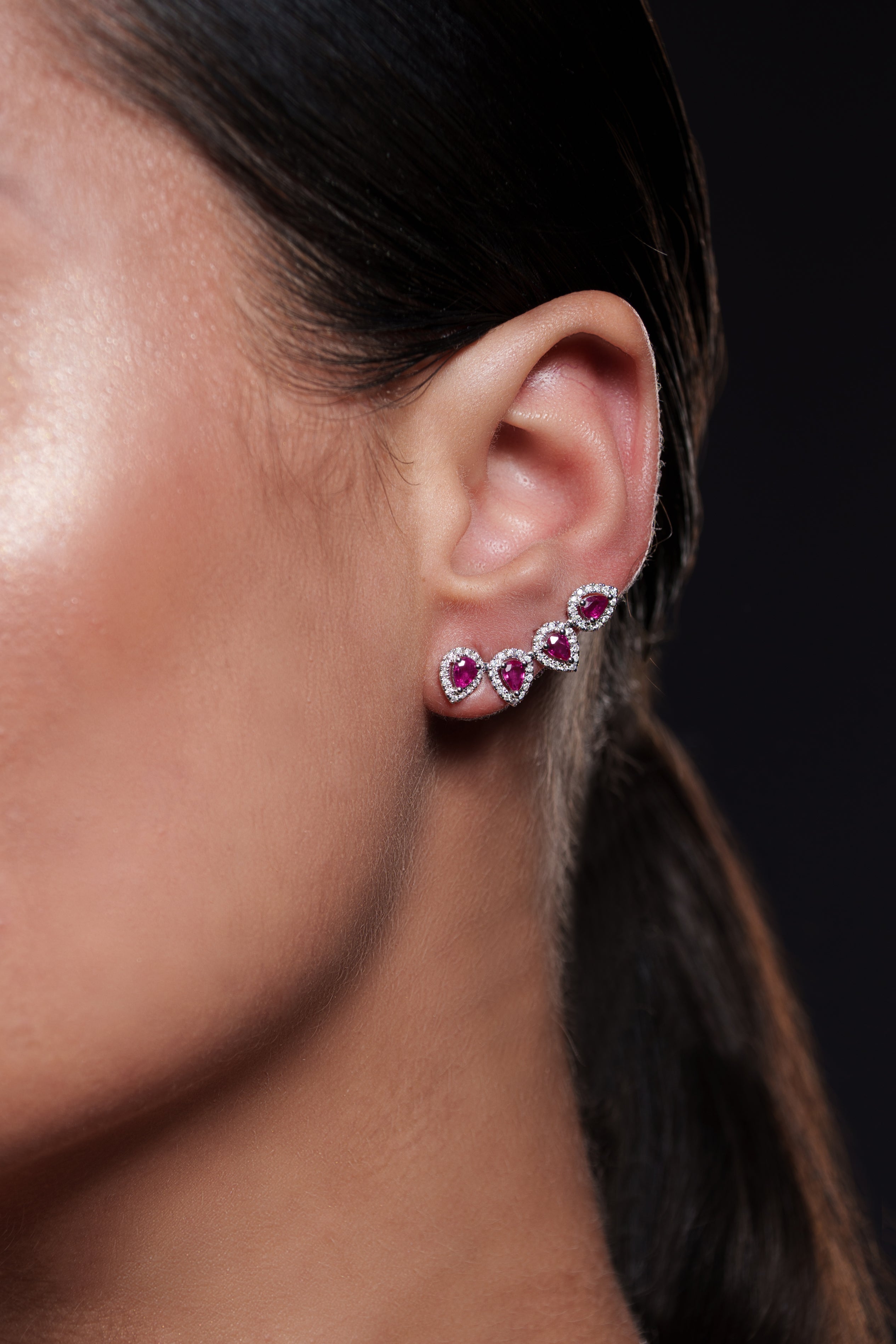 18K Gold Climber Earring