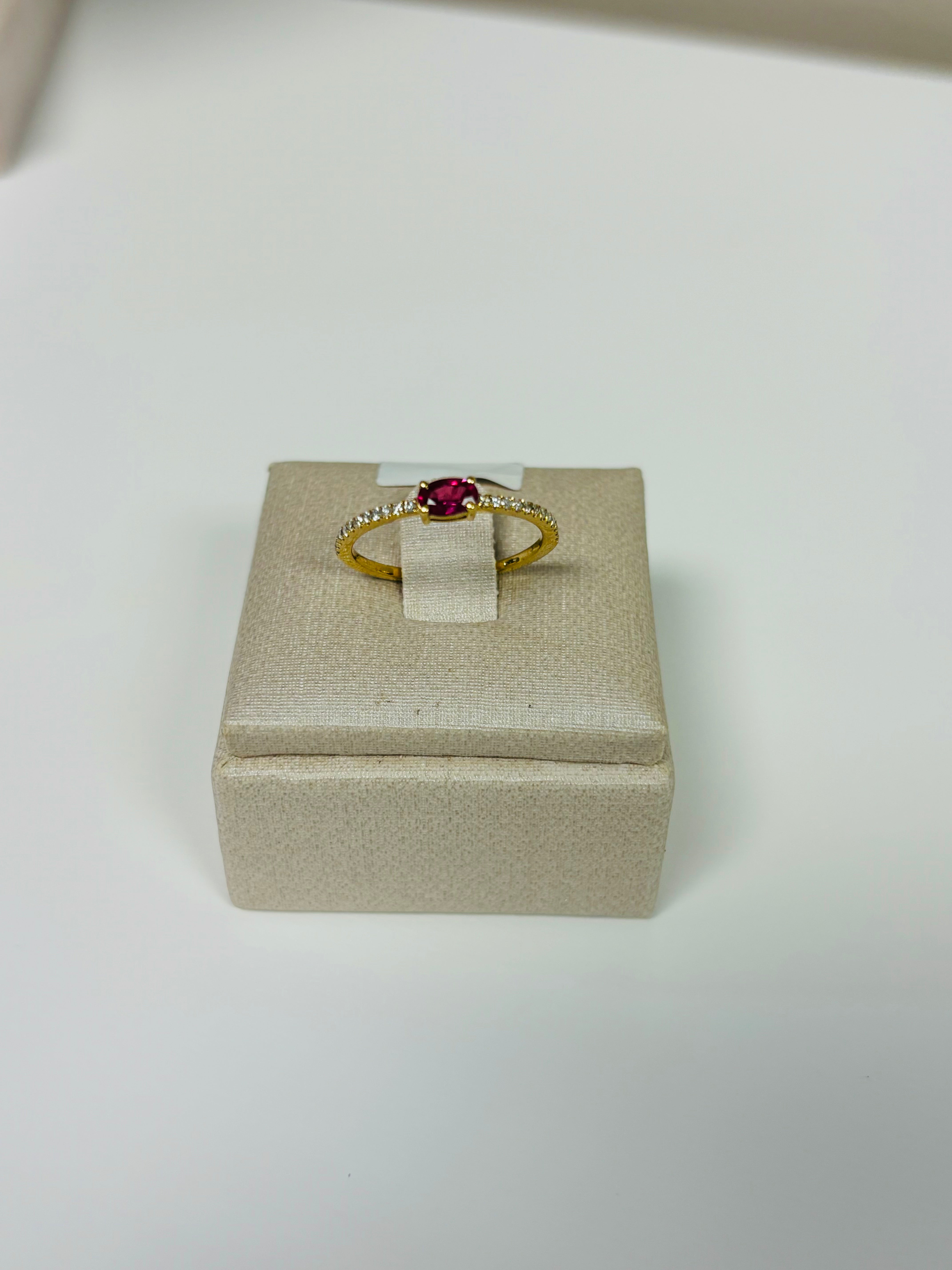 WG YG Ruby Diamond Ring