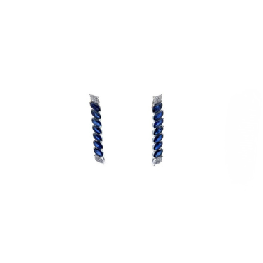 Gold Cascading Sapphire Earring