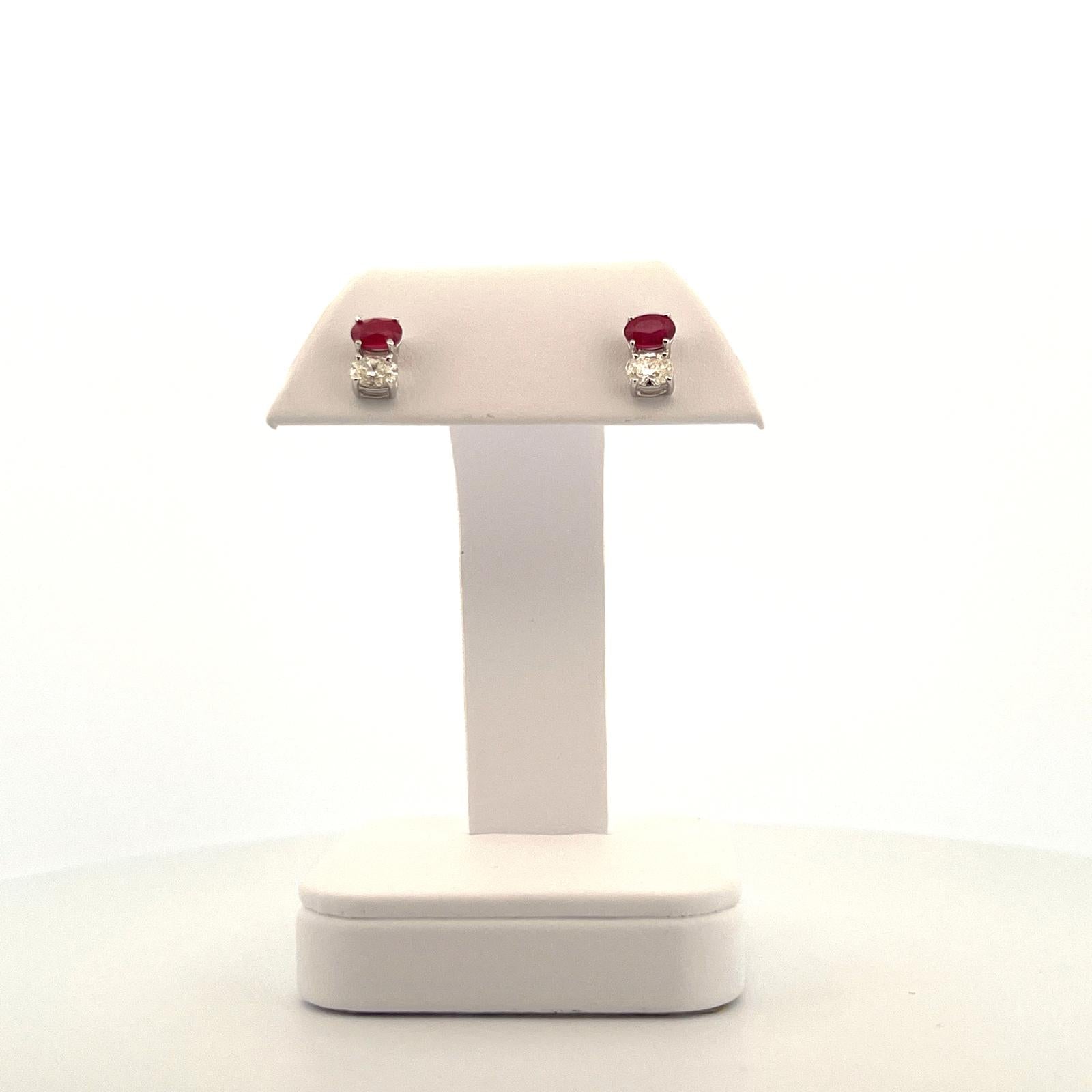 WG Duo  Ruby Diamond Earring