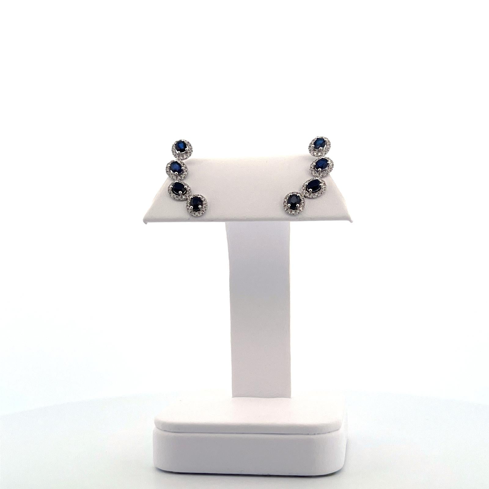 WG OV Climber Diamond Earring