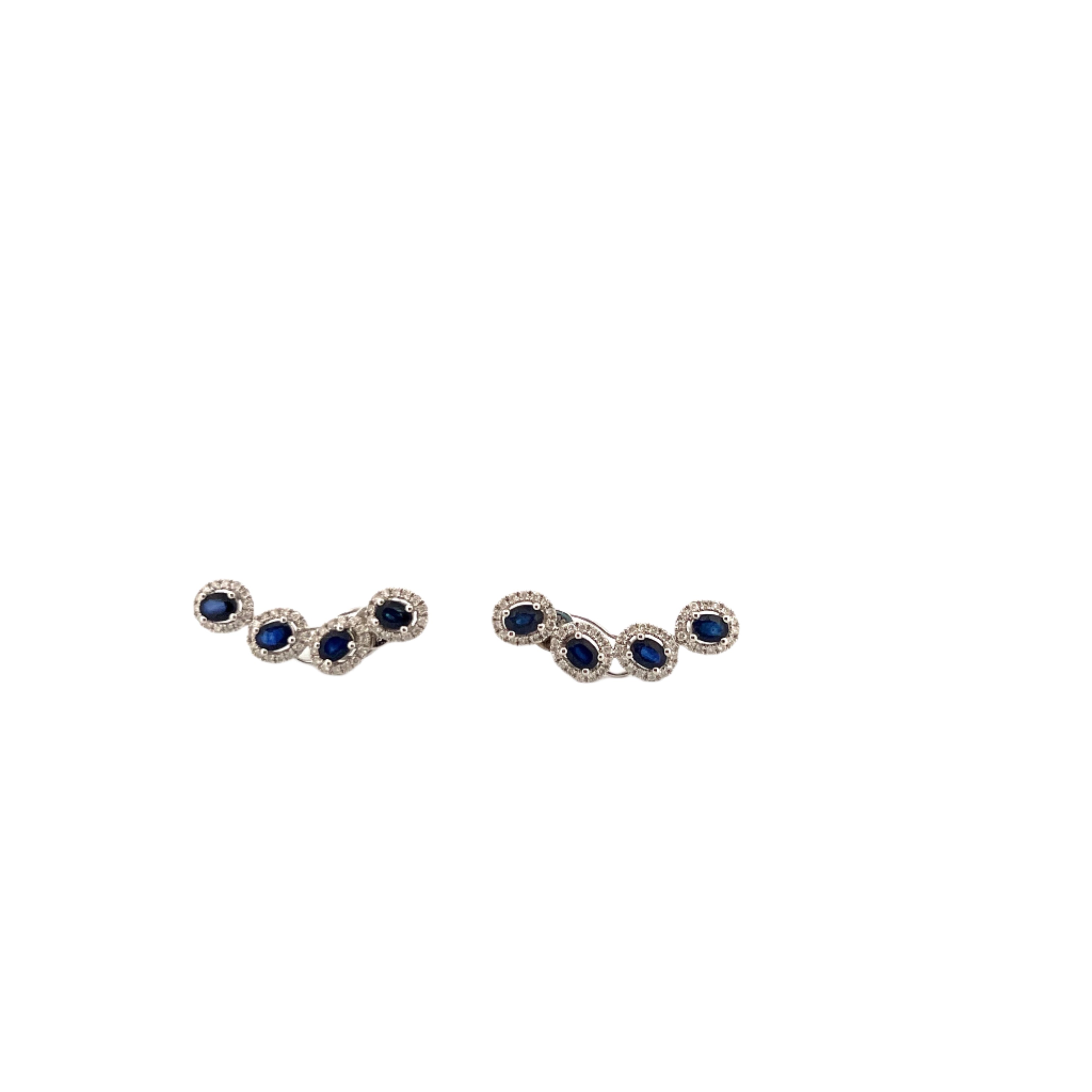 WG OV Climber Diamond Earring