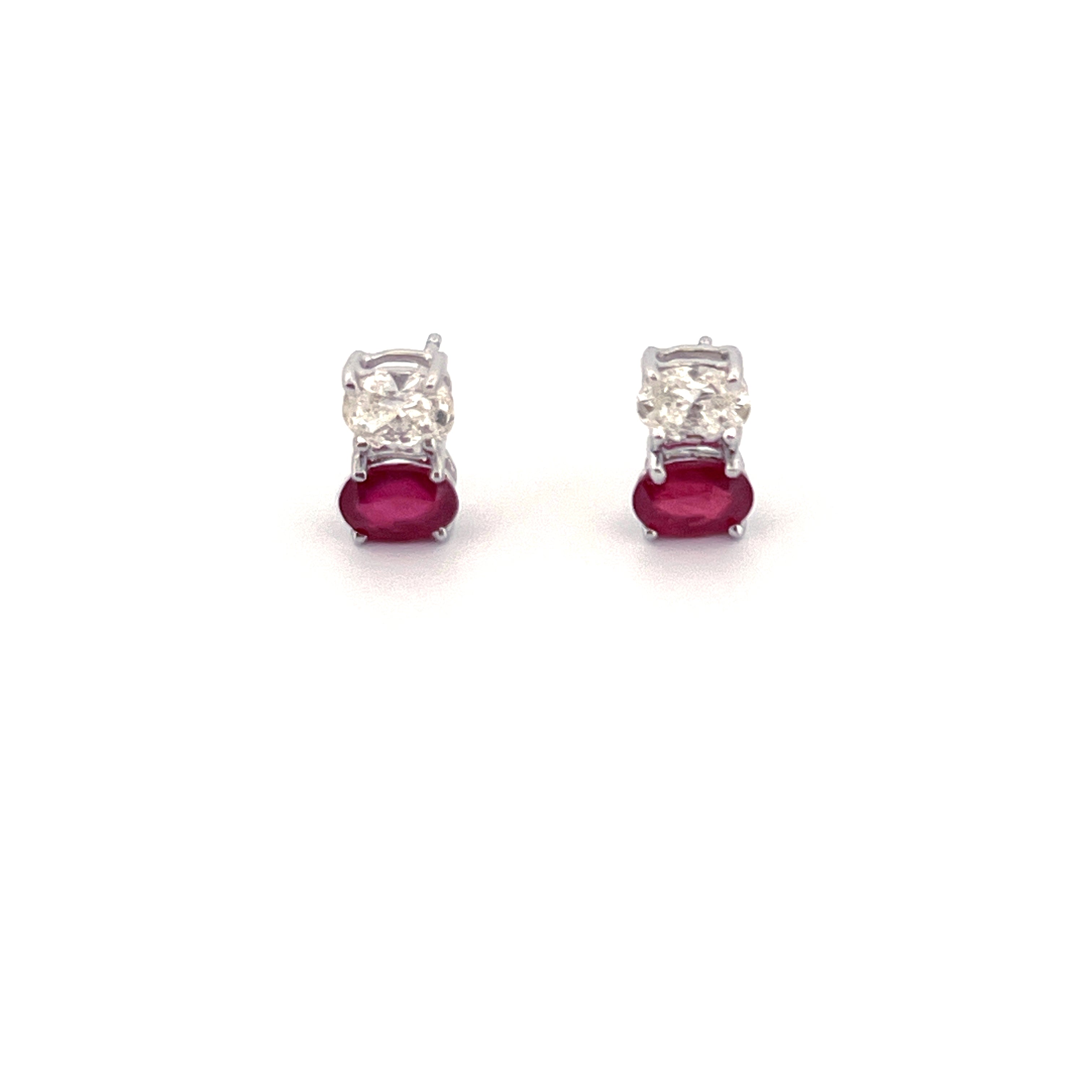 WG Duo  Ruby Diamond Earring