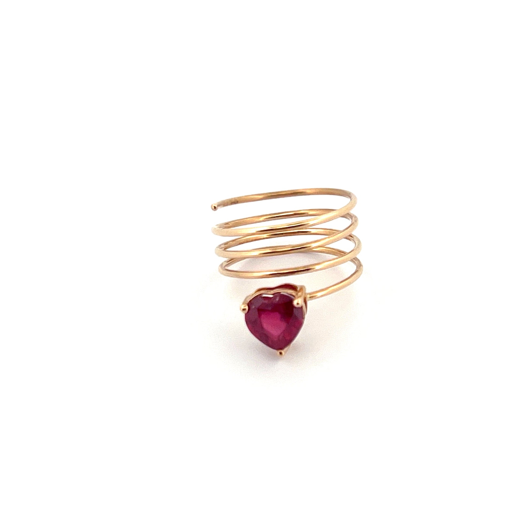 YG Ruby Ring PDR3490 Gold