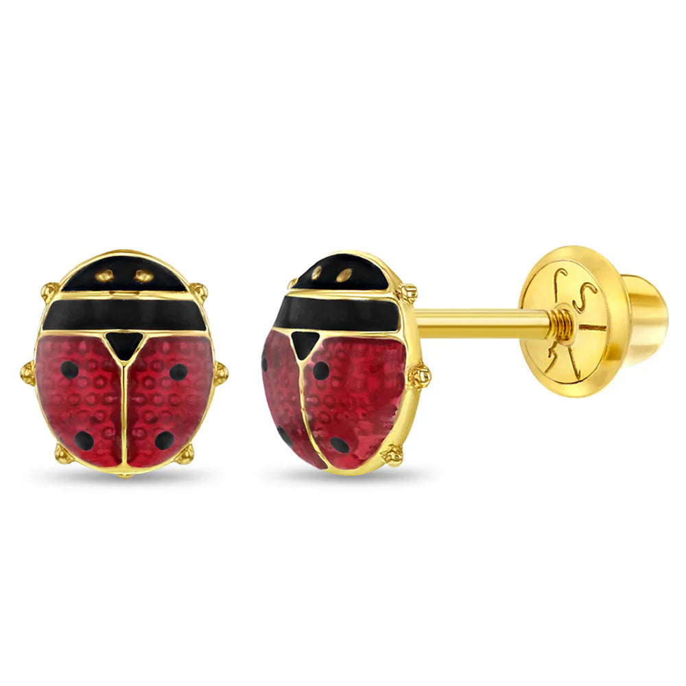 Ladybug kids earrings